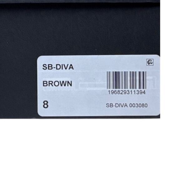 Betsey Johnson Western Boots Diva Womens 8 Shiny Brown Rhinestones Pointed Toe - Picture 12 of 13